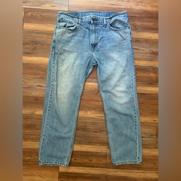 Levis 505 Straight Leg Jeans Wore In Size 38x30 faded - Picture 2 of 12